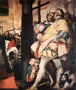 CRESPI, Giovanni Battista St Charles Borromeo Erecting Crosses a the Gates of Milan (detail) df oil painting